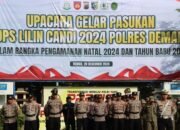 Apel Gelar Pasukan Operasi Lilin Candi 2024 Polres Demak