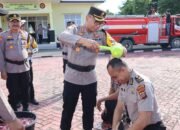 Polres Nias Selatan Gelar Upacara Kenaikan Pangkat 35 Personel