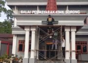 Perkuat Sarana dan Informasi, Bapas Sorong Pasang Running Text