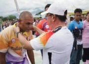 Babinsa Biromaru Latih Tim Voli di Kejurda Bupati Sigi Cup 2025