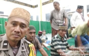 Bhabinkamtibmas Polsek Bosar Maligas Hadir di Tiga Masjid, Jamin Keamanan dan Ketertiban Ibadah di Ujung Padang