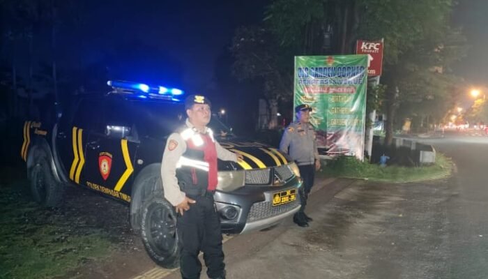 Libur Lebaran Tetap Kondusif! Polsek Dentim Gencarkan Blue Light Patrol
