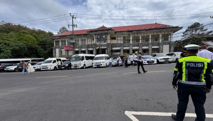 Polres Bangli Siagakan Personel untuk Kelancaran Lalu Lintas di Jalur Wisata Penelokan