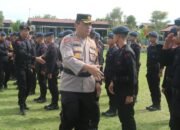 Polda Sulteng Kirim 2 SSK Satbrimob BKO Pengamanan PSU Pilkada Kabupaten Banggai