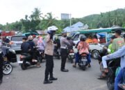 Karo Ops Polda Gorontalo Melaksanakan Patroli Bermotor Cek Pos Ketupat dan Arus Lalu Lintas