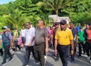 Meriahkan HUT Kabupaten Raja Ampat Ke-22, Kapolres Raja Ampat Mengikuti Jalan Santai dan Fun Bike