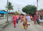 Puluhan Personil Polres Raja Ampat Diterjunkan Dalam Rangka Pengamanan Karnaval HUT Kabupaten Raja Ampat ke-22