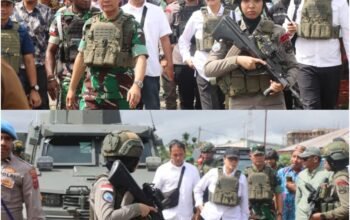 Dalam Kunjungan Kedua Menteri Ke Nduga, Polwan Ops Damai Cartenz Dilibatkan dalam Pengamanan