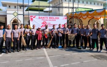 Wujudkan Harmoni Antar Umat Beragama, Polda Kalbar Gelar Bakti Religi Serentak Sambut Hari Bhayangkara ke-79