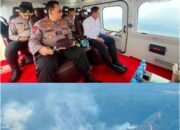 Kapolri Pantau Titik Api Via Udara, Cek Kesiapan Penanganan Karhutla di Riau