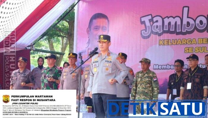 Kapolda Sulsel Buka Jambore dan Kemah Bhakti KBP3 Sulsel di Kabupaten Sidrap