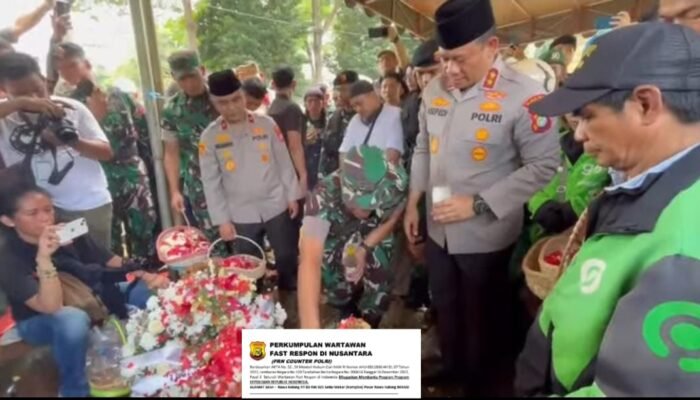 Kapolda Metro Jaya Hadiri Pemakaman Affan Kurniawan Pengemudi Ojek Online