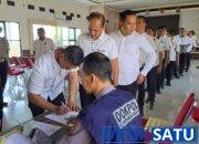 Personel Polres Nganjuk Jalani Tes Urine, Kapolres Pastikan Tidak Ada yang Terindikasi Narkoba