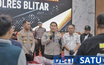 Polres Blitar Berhasil Amankan Tersangka Begal 2 Bulan Beraksi di 18 TKP