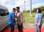 Bersama Pejabat Utama, Kapolda Kalteng Sambut Kedatangan Wakapolda Baru Brigjen Pol Yosi Muhamartha
