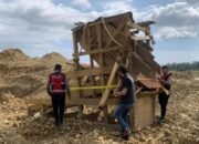 Gempur Tambang Emas Ilegal di Beutong, Polres Nagan Raya Musnahkan Fasilitas Penambangan demi Cegah Bencana