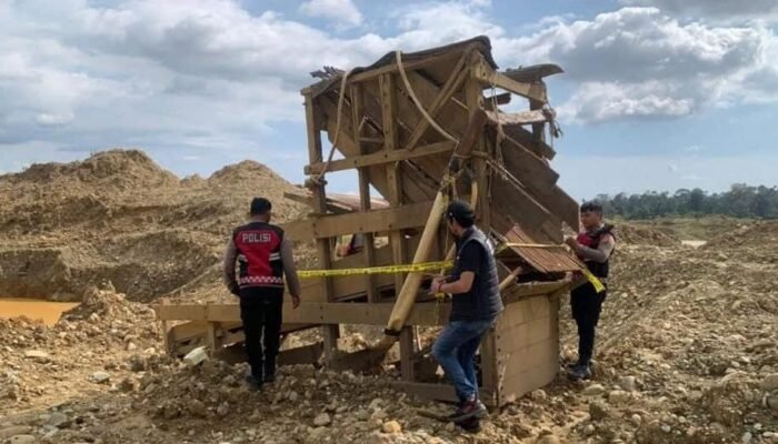 Gempur Tambang Emas Ilegal di Beutong, Polres Nagan Raya Musnahkan Fasilitas Penambangan demi Cegah Bencana