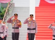 Penyambutan Kapolda Sumsel Beserta Ibu dan Upacara Serah Terima Pataka Polda Sumsel
